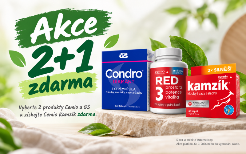 2 produkty Cemio nebo GS + Kamzík ZDARMA