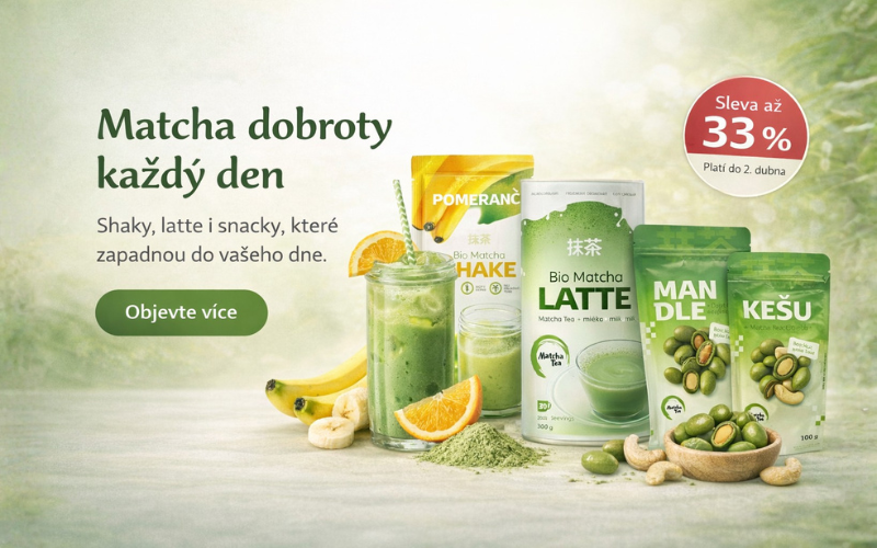 Matcha dobroty - sleva až 33%
