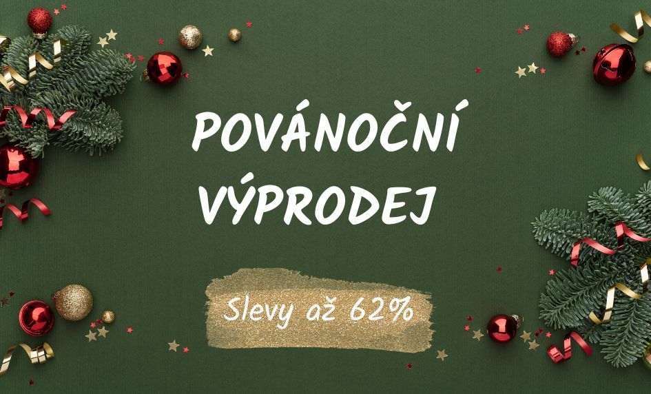 Povánoční výprodej - slevy až 62 %