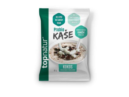 Topnatur Probio kaše Kokos s belgickou čokoládou 60g
