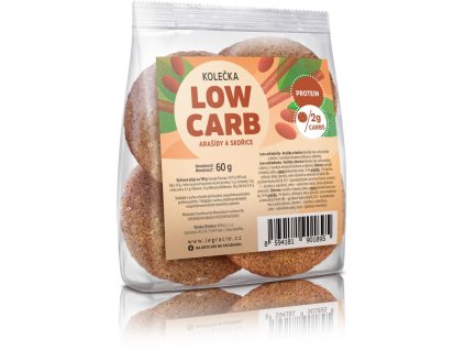 Low carb kolečka Arašídy a skořice 60g
