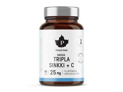 Triple Zinc 25mg + Vitamin C 60 kapslí (Zinek s vitamínem C)