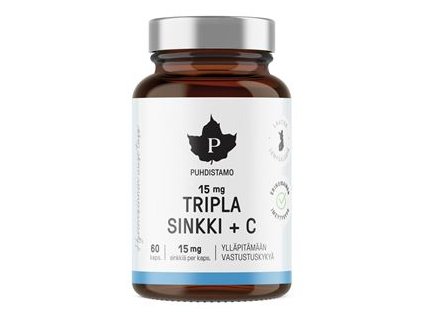 Triple Zinc 15mg + Vitamin C 60 kapslí