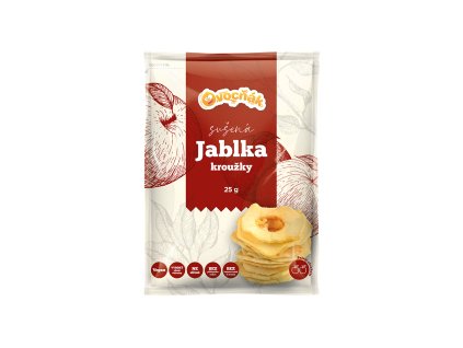 Sušená jablka kroužky 25g
