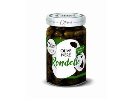 Olivy černé krájené ve slaném nálevu 290 g