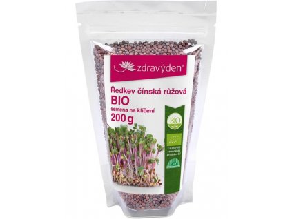 ZdravýDen®  BIO Ředkev čínská růžová - semena na klíčení 200 g
