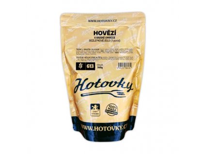 Hotovky Hovězí v rajské omáčce bez lepku 1 porce