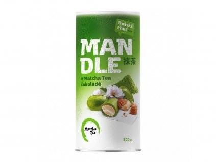 Mandle v Matcha Tea čokoládě 300 g