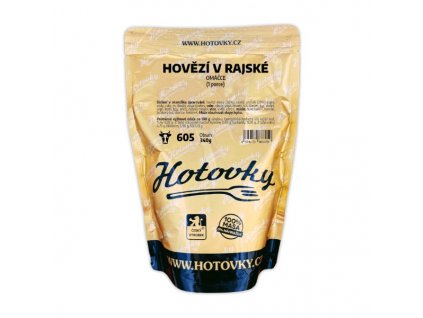 Hotovky Hovězí v rajské omáčce