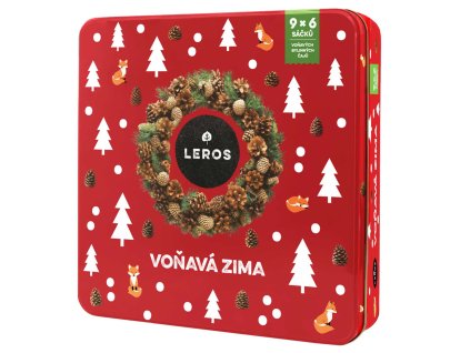 Leros Voňavá zima dárková kazeta 9x6 sáčků
