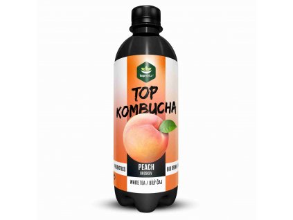 TOP BIO Kombucha Broskev 500 ml