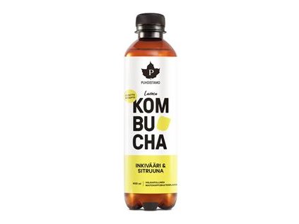 Kombucha BIO 400ml ginger lemon (Inkivääri-Sitruuna) (Varianta zázvor a citrón)