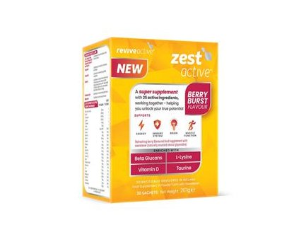 Zest Active 30 sáčků berry (Energie, imunita, mozek, funkce svalů) (Varianta berry)