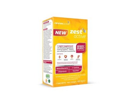 Zest Active 7 sáčků berry (ovoce) (Energie, imunita, mozek, funkce svalů) (Varianta berry)