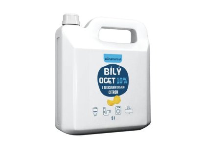 Allnature Bílý ocet 10% s vůní 5000 ml citron
