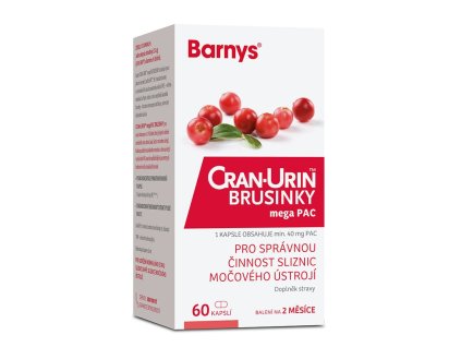 Barny´s Cran-Urin megaPAC brusinky 60 kapslí