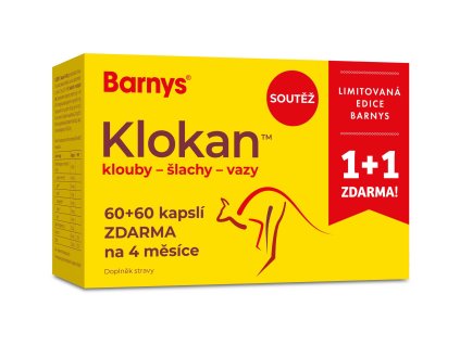 Barnys Klokan limitovaná edice 60+60 kapslí