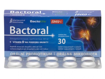 Bactoral Baby s vitamínem D 30 tbl.
