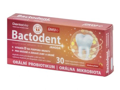 Bactodent jahoda 30 tbl.