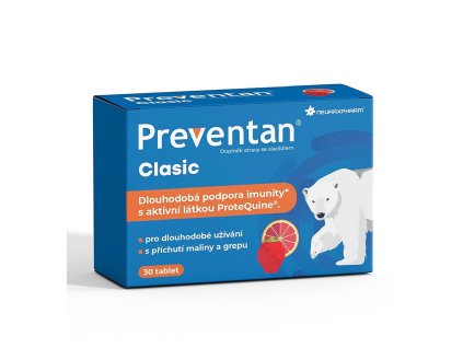 preventan clasic s prichuti maliny a grepu 30 tablet