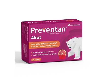 preventan akut s prichuti brusinek a grepu 30 tablet