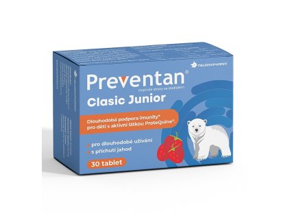 preventan clasic junior prichut jahoda 30 tablet