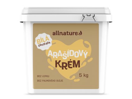 allnature arasidovy krem s bilou cokoladou 5 kg