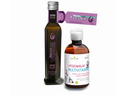 Neuro základ PLUS - Neurotreska plus 240 ml + dětský Lipozomální Multivitamin 300 ml