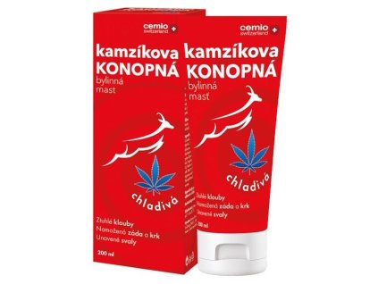 Cemio Kamzíkova konopná mast hřejivá 200 ml