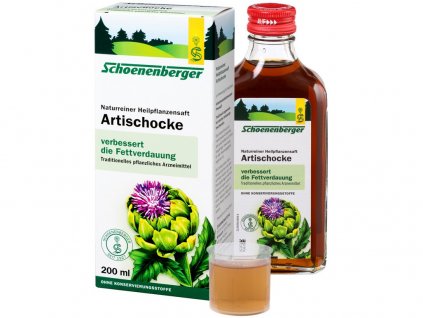 Bio Čerstvá rostlinná štáva Schoenenberger - Artyčok  200 ml