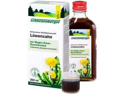 Bio čerstvá rostlinná šťáva Schoenenberger - Smetánka lékařská 200ml
