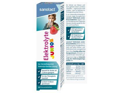 Sanotact Elektrolyty Junior 16 šumivých tablet