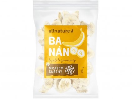 Allnature Banán sušený mrazem plátky 20g