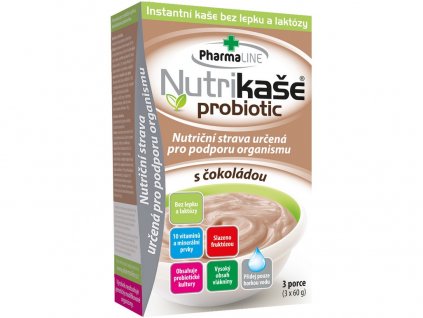 Nutrikaše probiotic s čokoládou 3x60g