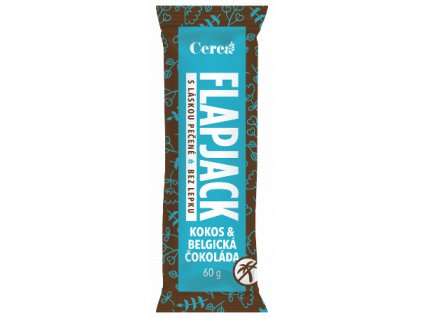 Ovesná tyčinka Flapjack Kokos - Belgická čokoláda 60g