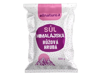 allnature himalajska sul ruzova hruba 500 g