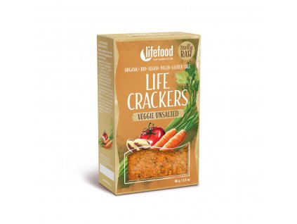 Bio Life Crackers Zeleninové bez soli RAW 90g