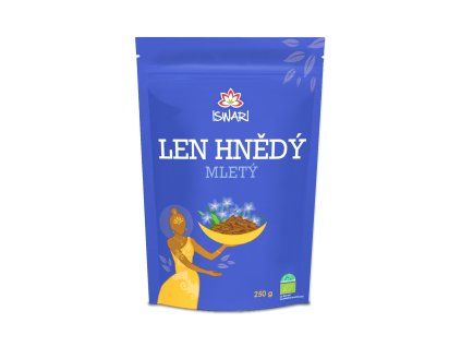 Iswari Bio Len hnědý - mletý  250 g