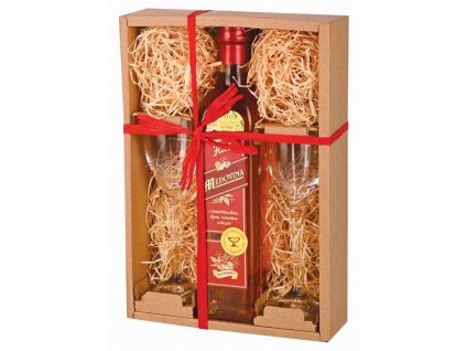 Medovina 500ml+2skleničky dárkové balení