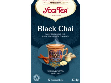 Bio Černý chai Yogi Tea 17 x 2,2 g