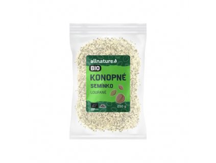 allnature konopne seminko loupane bio raw 250 g