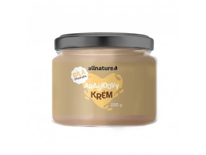 allnature arasidovy krem s bilou cokoladou 220 g