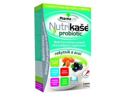 Nutrikaše probiotic rakytník a acai 3x60g