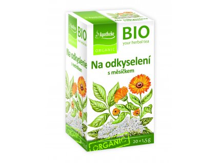 Bio čaj na odkyselení s měsíčkem 20x1,5g