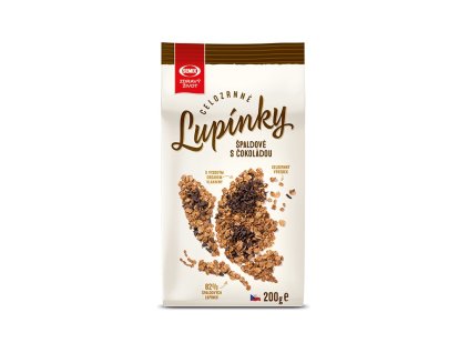 Celozrnné lupínky špaldové s čokoládou 200g