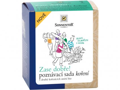 Sonnentor Bio  Kořenicí přípravek Zase dobře  "Poznávací sada koření 50g"