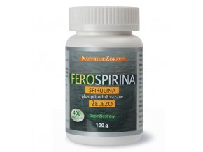 Ferospirina, Spirulina plus přírodně vázané železo 100 g - 400 tbl