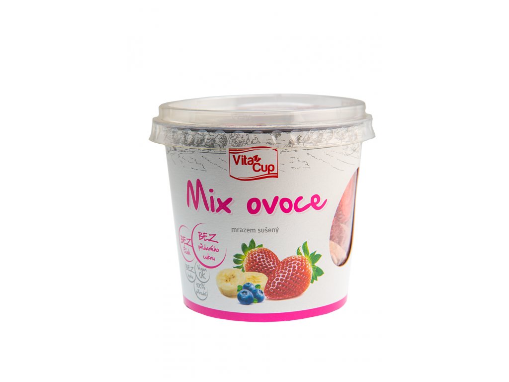 VitaCUP MIX (banán, jahoda, borůvka) - sušené ovoce mrazem 35 g