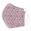 Rouška textilní, 3 vrstvá, nano membrána, antibakteriální vel. M květiny