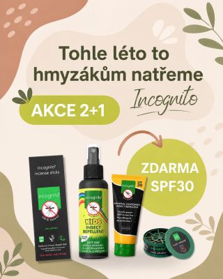 Tohle léto to hmyzákům natřeme. Doslova🤭. Incognito je oblíbená přírodní letní výbava pro celou rodinu. Příjemně voní, je...